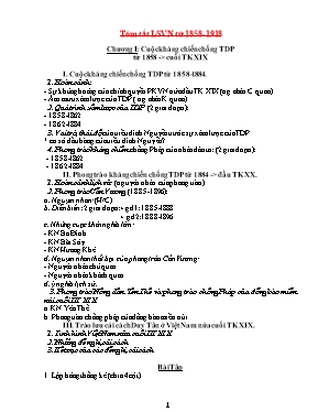 Bồi dưỡng học sinh giỏi Lịch sử lớp 8 phần 1